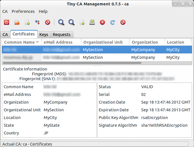 ubuntu 12.10 certificate authority openssl ssl client